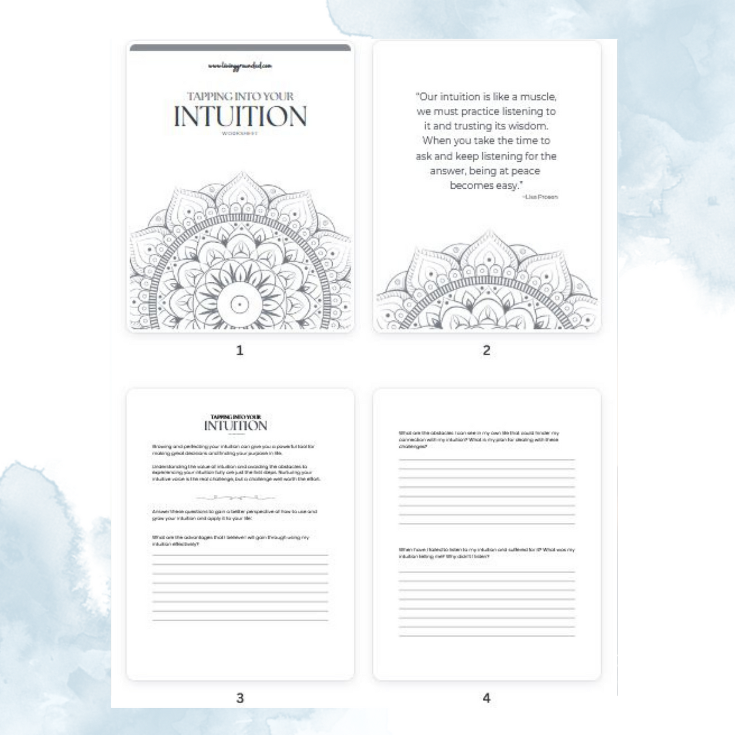 Tapping into your Intuition Worksheet